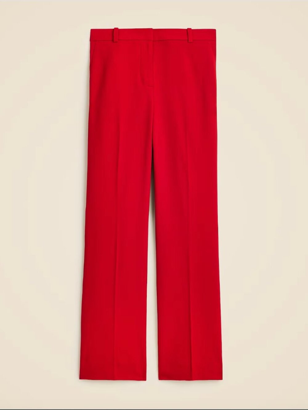 J Crew Kaya pant in Italian stretch merino wool blend, PERSIAN RED, Size: 8